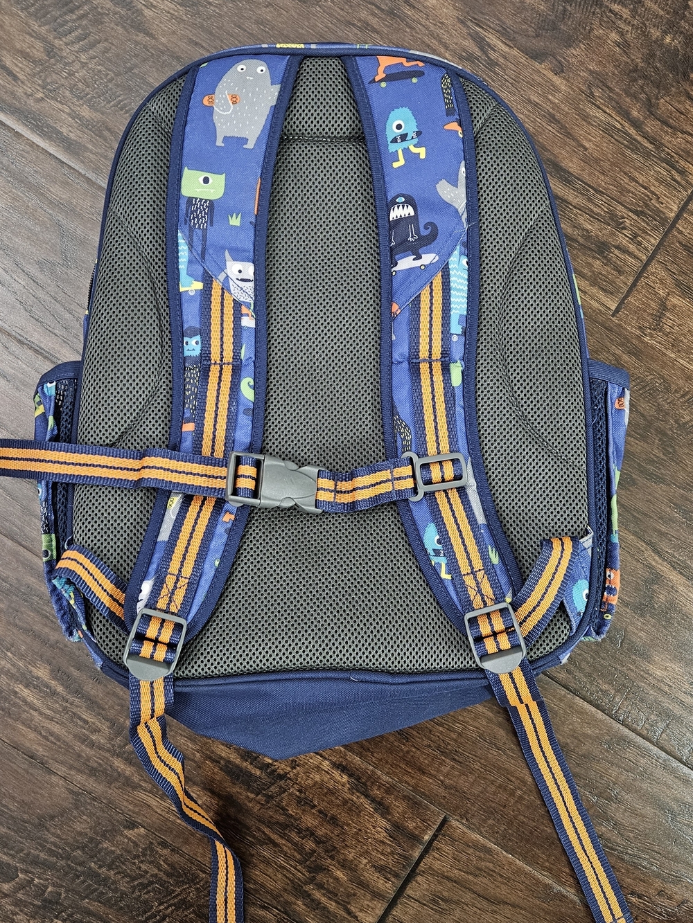 EUC Pottery Barn Kids Mackenzie Monster Print Backpack Large - Picture 3 of 5